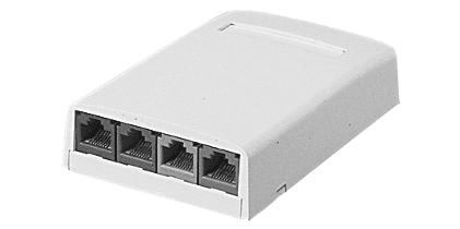 Panduit CBX4EI-AY, scatola da superficie 2.9 in. Electric Ivory
