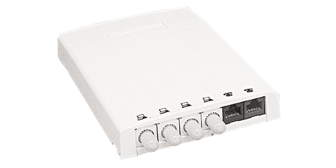 Panduit CBXF12IW-AY, Aufputz 12-Port-Box in Off-White 4.73 in. (120mm)