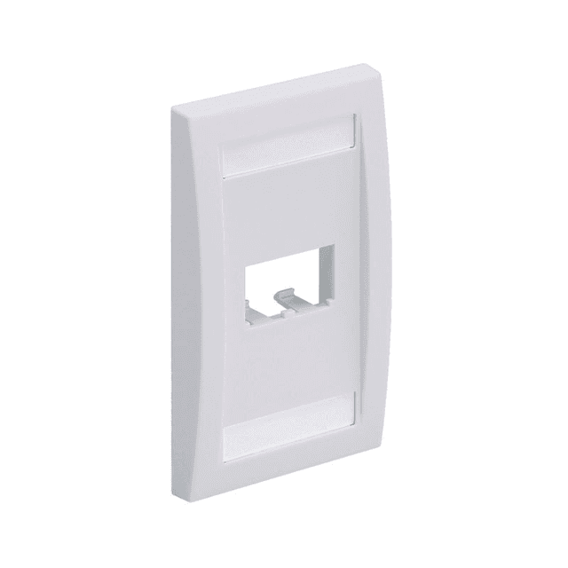 Panduit CFPE2BLY, Mini Com Placca frontale 1 Gang 2 Porte Nera