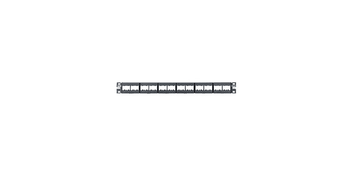Panduit CPP24WBLY, Pannello Patch ad Accesso Frontale 1U 24 Porte Nero