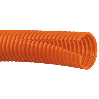 Panduit CLT38F-C3, guaina corrugata spaccata 3/8 in. in polietilene arancione