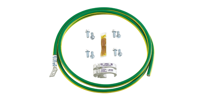 Panduit RGCBNJ660PY, Ponticello di collegamento equipotenziale 6 AWG 60 in. Verde/Giallo
