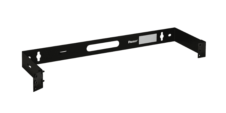 Panduit WBH1, Schwenk-Montagewinkel aus schwarzem Stahl 20.2 x 20.2 x 1.75 in.