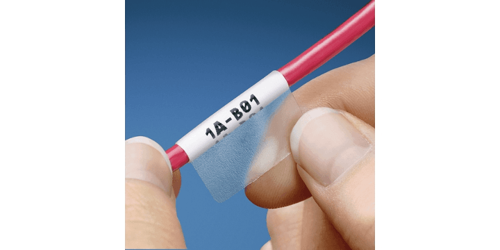 Panduit S100X075YAJ, Etichetta in poliestere 3/4 in. L x 1 in. W 3.2 mil THK