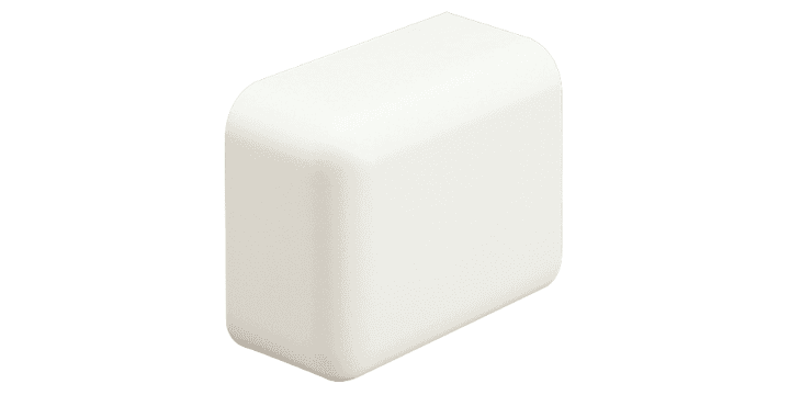 Panduit ECF10EI-X, tappo terminale a bassa tensione ABS a scatto color avorio, confezione da 10
