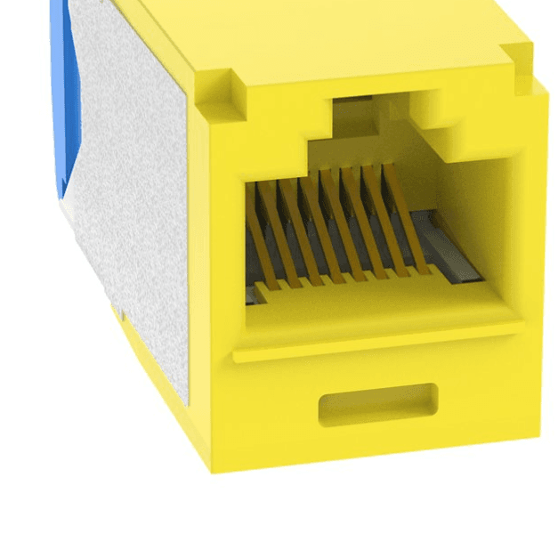 Panduit CJ6X88TGYL, Modulo Jack Cat 6A RJ45 non schermato 1 Porta Giallo