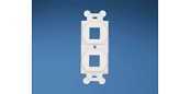 Panduit NK2106MFWH, Adaptador ABS de 2 puertos blanco 4.1 in. de altura