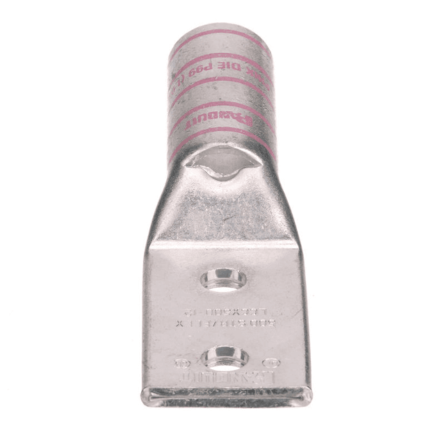 Panduit LCC6-14A-L, Terminal de compresión azul de cobre de 2 orificios 6 AWG