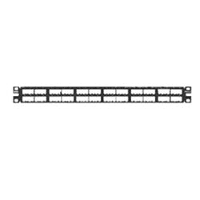 Panduit CPP48HDEWBL, Patch panel a montaggio a filo 1U nero 48 porte