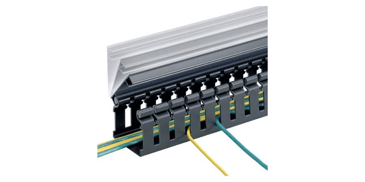 Panduit H2X2BL6, Canalina portacavi base in PVC nera 6 ft. Altezza 1.98 in.