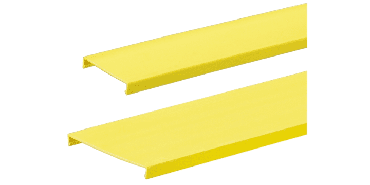 Panduit C2YL6, Abdeckung für Faser-Kabelführung, PVC, bündig, 6 ft, 2.25 in, Gelb