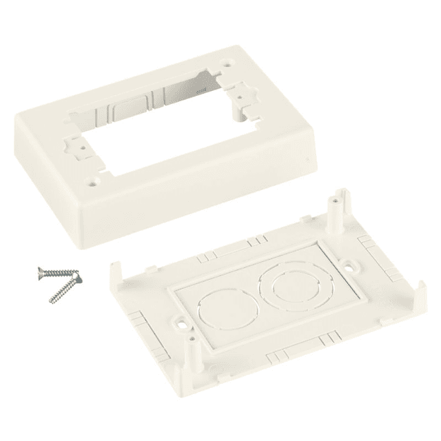 Panduit JBP1EWH, Scatola di derivazione per alimentazione a due pezzi in PVC bianca