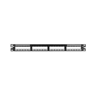 Panduit QPP24BL, Patch panel a montaggio a filo 24 porte 1U nero