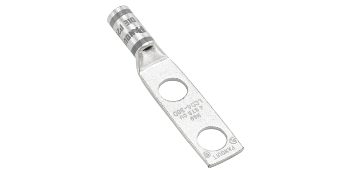 Panduit LCD6-14B-L, Terminal de compresión de 2 orificios 6 AWG Cobre 35 kV