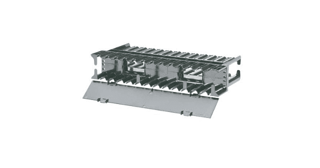Panduit NCMHF1, Administrador de cables horizontal de una sola cara 1U 19 in. Negro