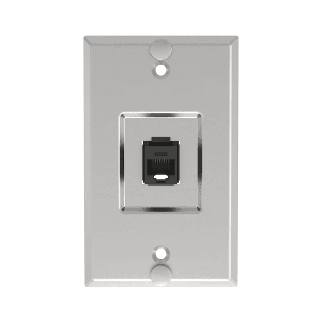 Panduit KWPY, Placa de pared 1 gang 1 puerto de acero inoxidable metálico