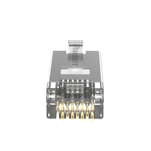 Panduit MPS588-C, Conector modular blindado (STP) de plástico transparente