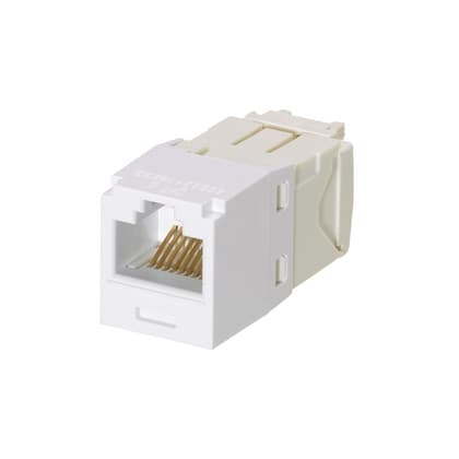 Panduit CJ688TGWH-24, Modulo presa Cat 6 non schermato IDC 1 porta bianco, confezione da 24
