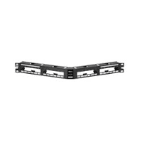 Panduit QAPP48HDBL, Pannello patch nero 48 porte 1U Profondità 1.6 in.