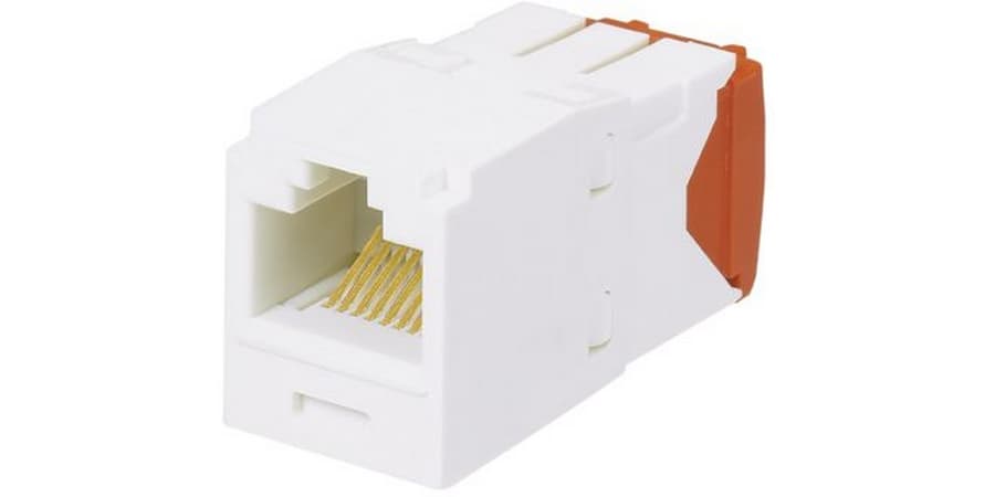 Panduit CJ5E88TGIW, Jack-Modul Cat 5E ungeschirmt 1 Port gebrochenes Weiß