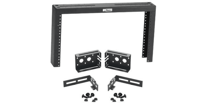 Panduit PZLRB6U, Rack di distribuzione a soffitto nero 6U 2 montanti in acciaio