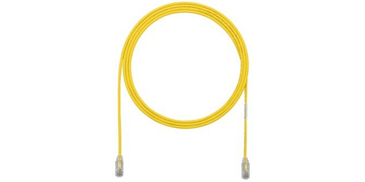 Panduit UTP28SP8INYL, CONJUNTO DE CABO MOD 28-4PR Trançado Amarelo 0.6FT/8 POLEGADAS