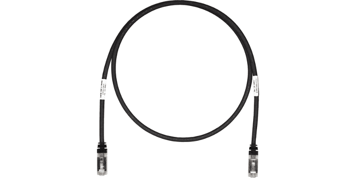 Panduit STP6X7BL, Cable de parcheo blindado CAT6A LSZH 7 FT Negro