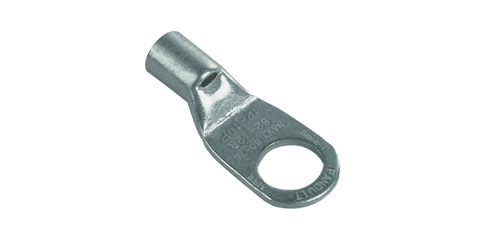 Panduit S2-38R-T, Terminale ad anello in rame 3/8 in. prigioniero 1 2 AWG 2000 V