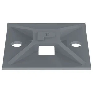 Panduit ABM2S-A-D14, 4-Way Adhesive Tie Mount 1 in. Gray, Pack of 500