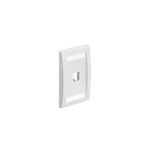 Panduit CFPE1WHY, Mini-Com Executive Faceplate 1 Port Single Gang White