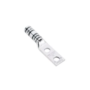 Panduit LCC6-14DW-L, 2-Hole Lug #6 AWG, 1/4 in. Stud 1 in. Centers