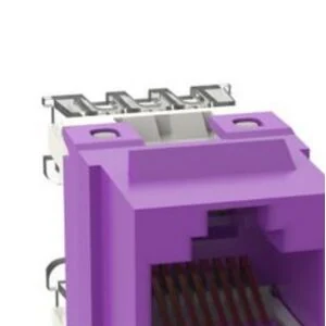 Panduit NK688MVL, NetKey Cat 6 Punchdown Jack Module Violet