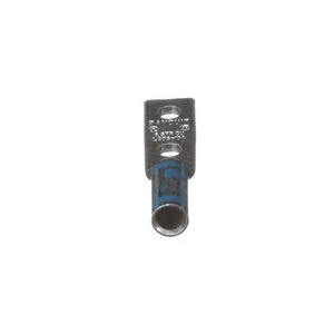 Panduit LCD6-10A-L, 2-Hole Standard Barrel Lug #6 AWG, #10 Stud Blue